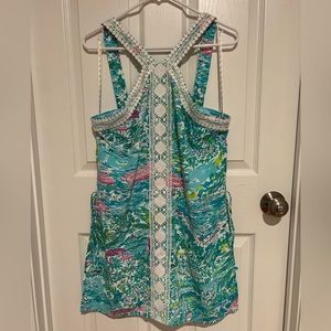 Lilly Pulitzer Romper. Green. Size 8